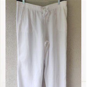 Marks & Spencer Linen Pants Wide Leg Size 16 NWOT